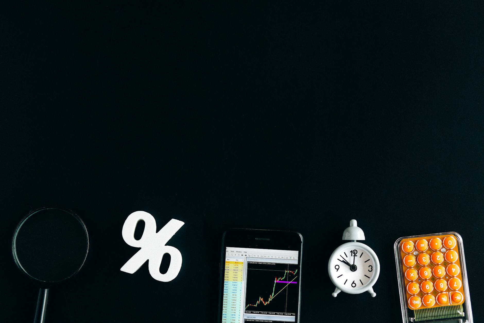 smartphone on black table